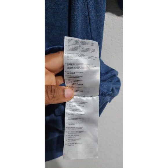 Carhartt Blue Pocket TShirt Men's K87-M One Point Logo In EUC - Picture 7 of 11